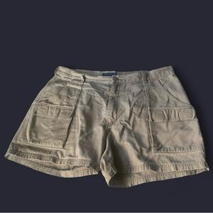 💕 J.Crew cream neutral cargo summer short size 38 men cotton lounge minimalist